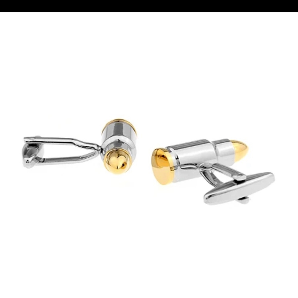 $7 BULLET CUFFLINKS. NEW. $7 IF BUNDLED - Picture 4 of 7
